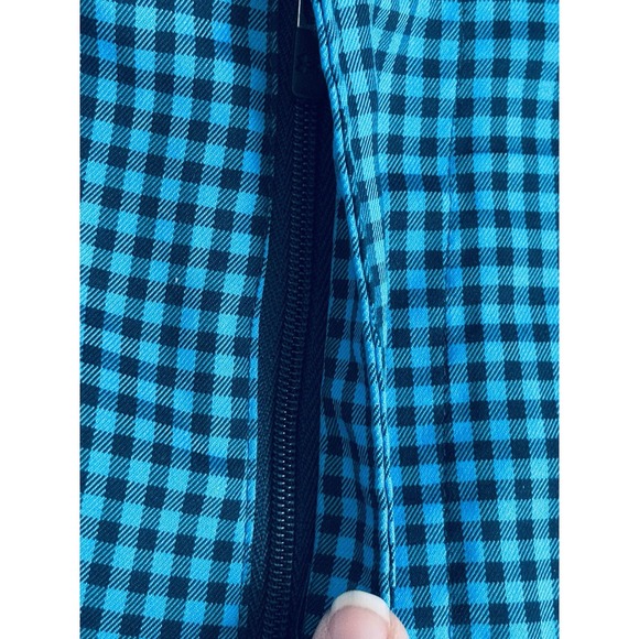 Under Armour Men's Size 36 Teal Blue Black Check Chino Shorts Golf Activewear - Picture 6 of 16